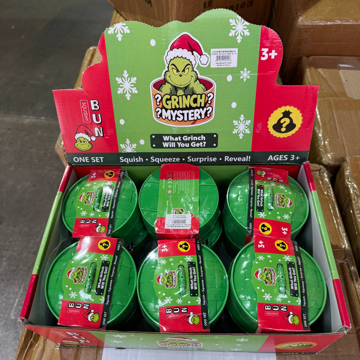 WRAPPED SS Light Up Glitter Grinch Dumpling