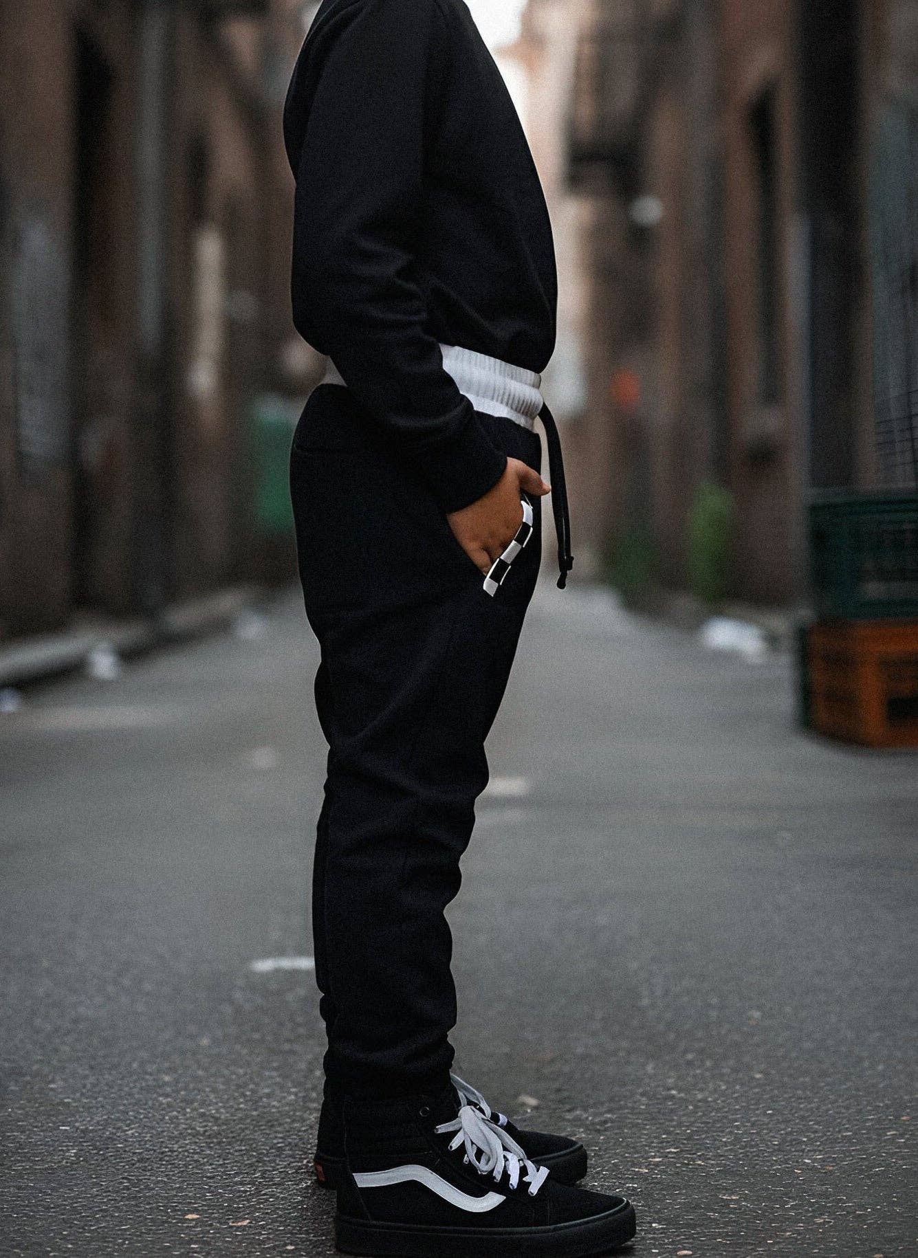 Fast Gas - Jersey Jogger - White Checkered