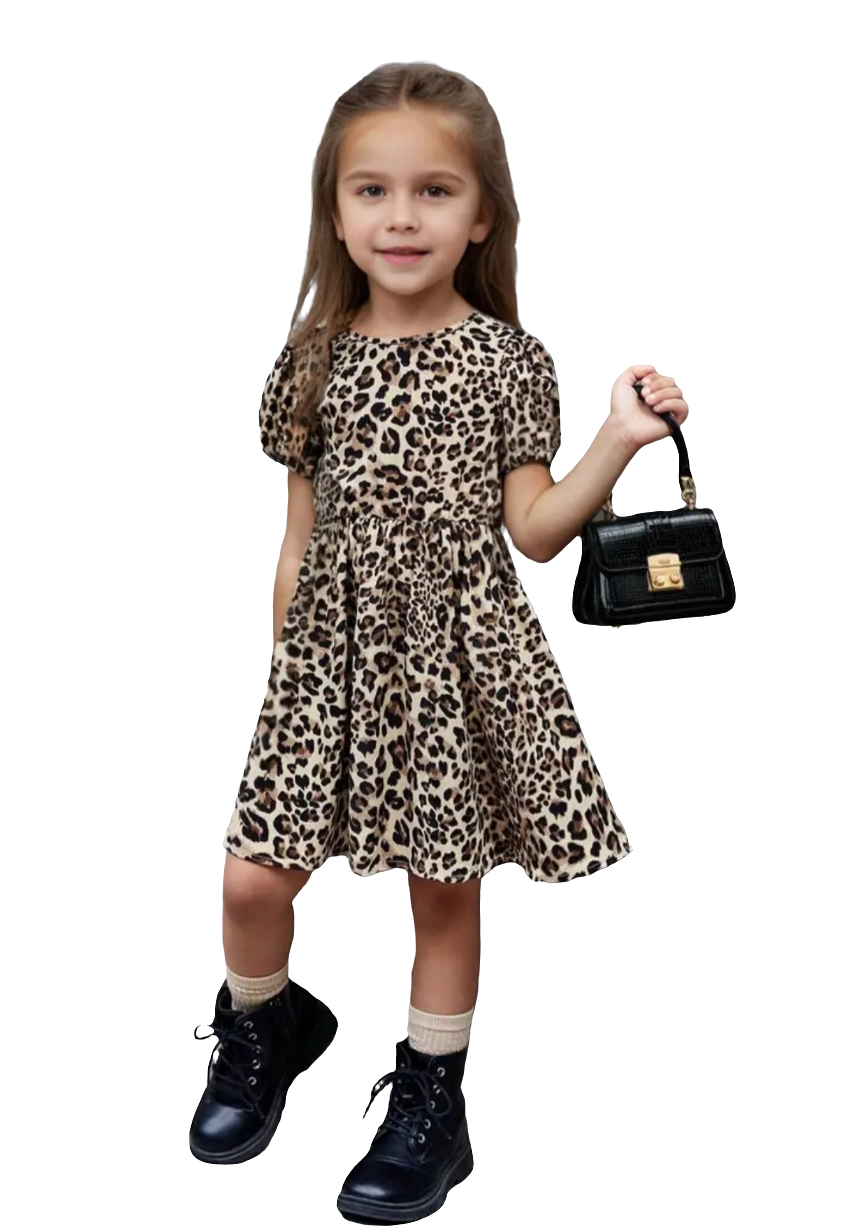 Leopard Bow Dress