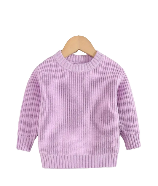 Purple knit sweater