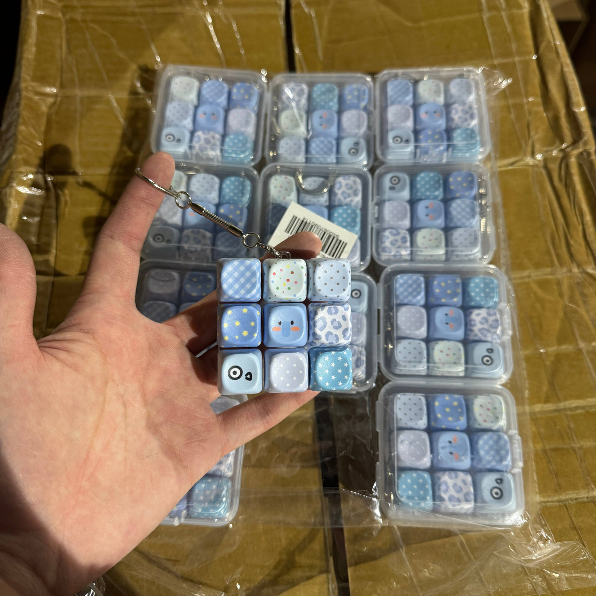 9-Keycap Blue Pattern Light Up