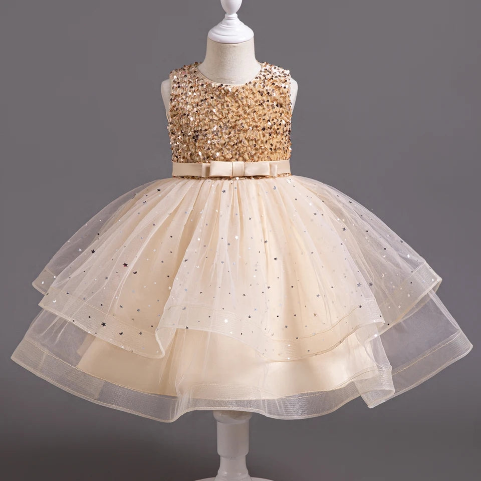 Gold Luster Dust Party Dress