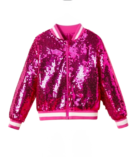 Sequin bomber jacket